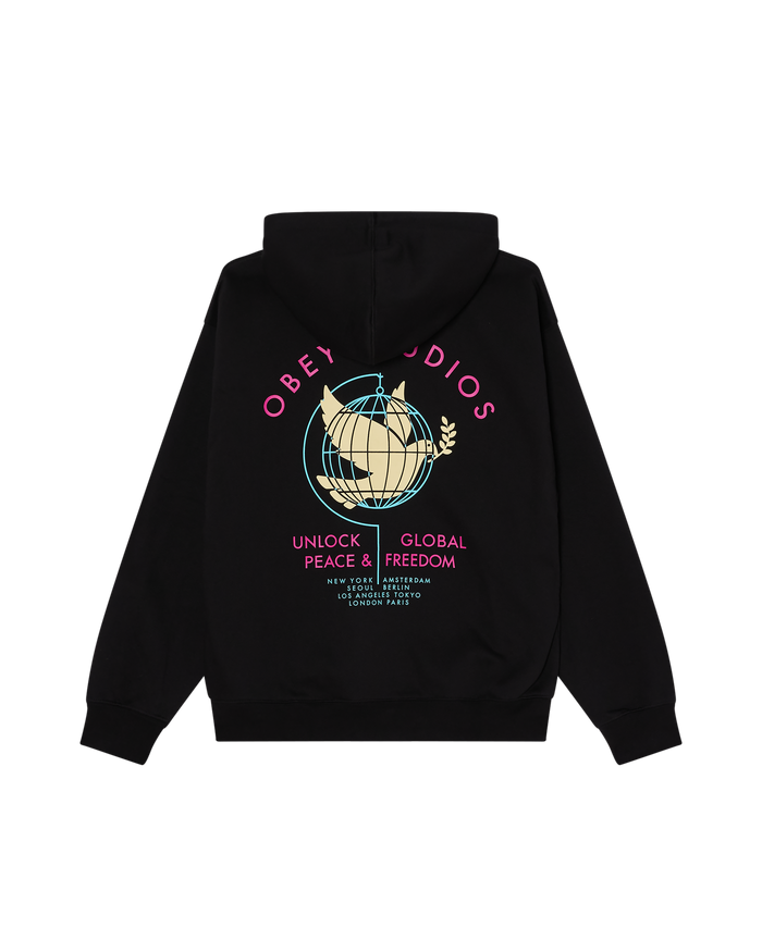 UNLOCK PEACE & FREEDOM PULLOVER HOOD