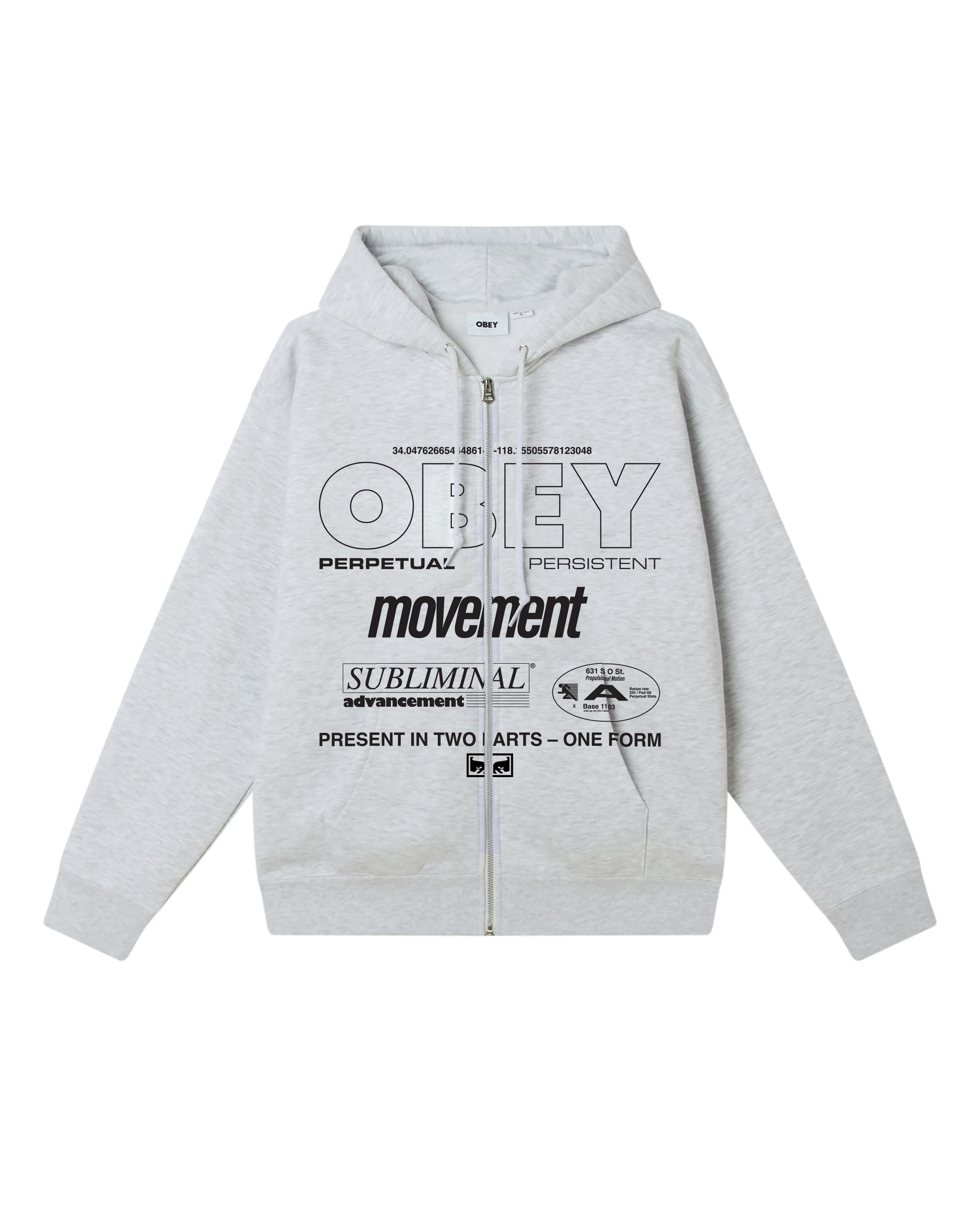 PERSISTENT MOVEMENT PREMIUM ZIP HOOD (zoomed)