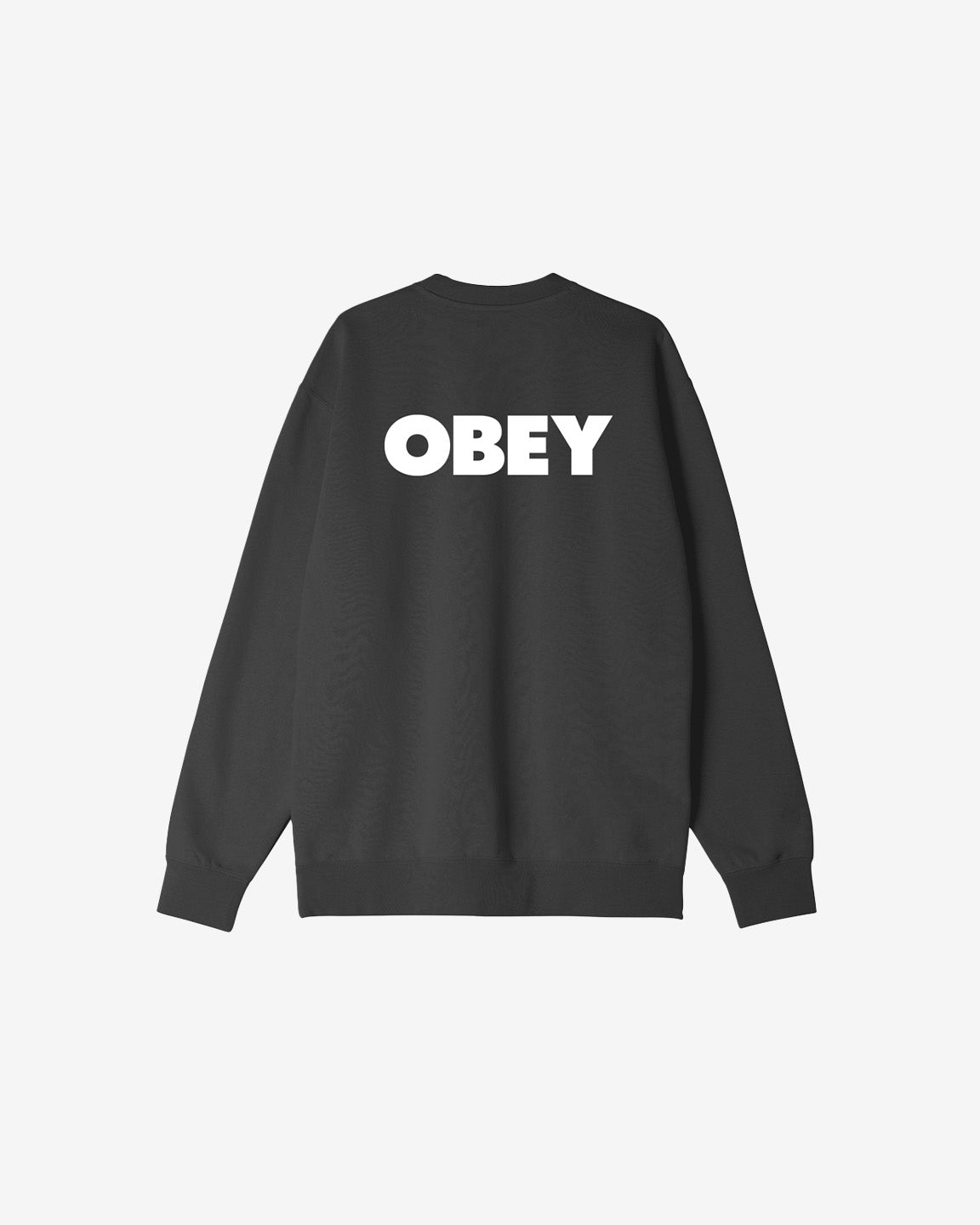 obey bold crewneck black