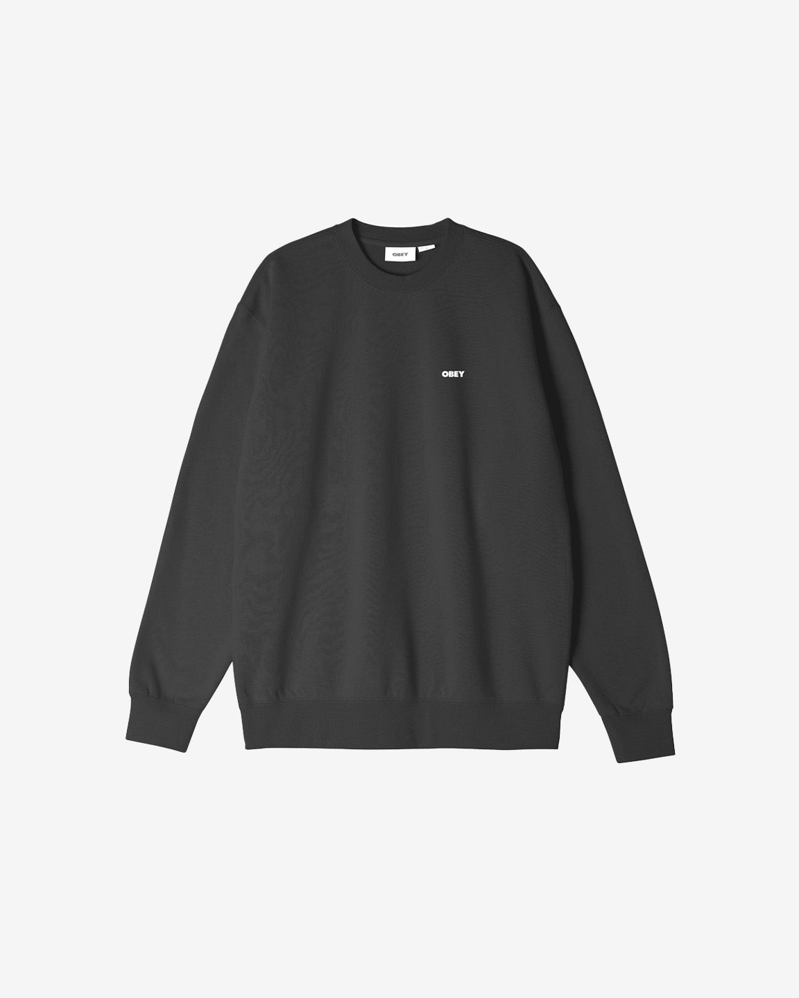 obey bold crewneck black