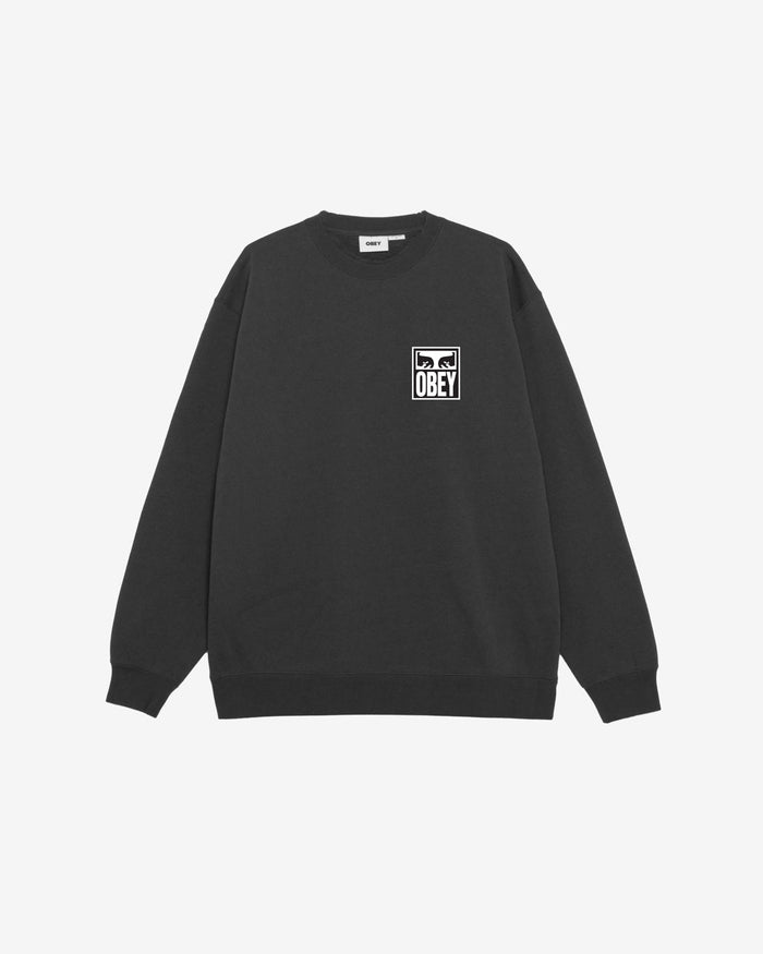 obey eyes icon crewneck black