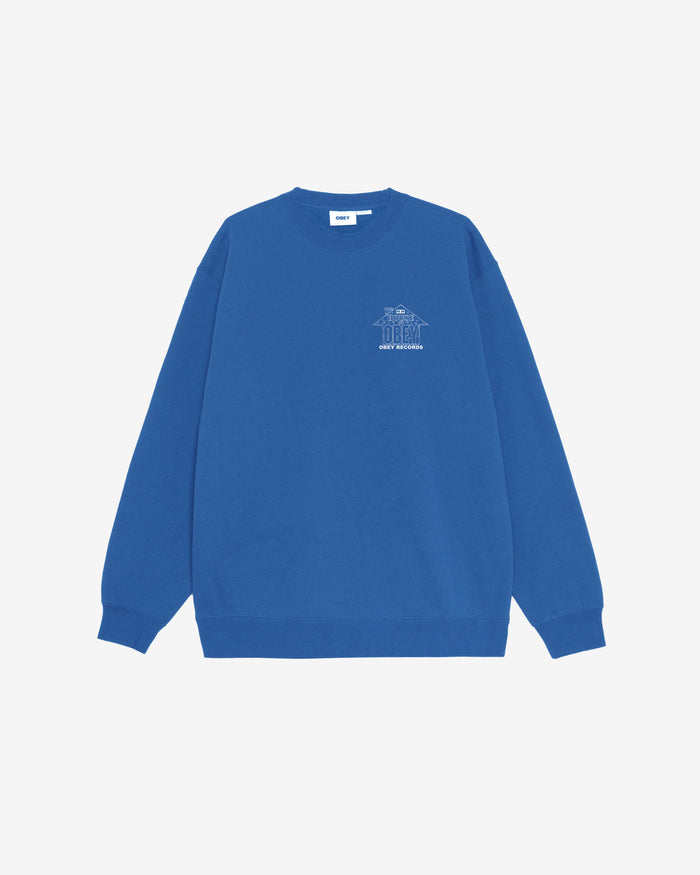 obey house of obey records crewneck limoges