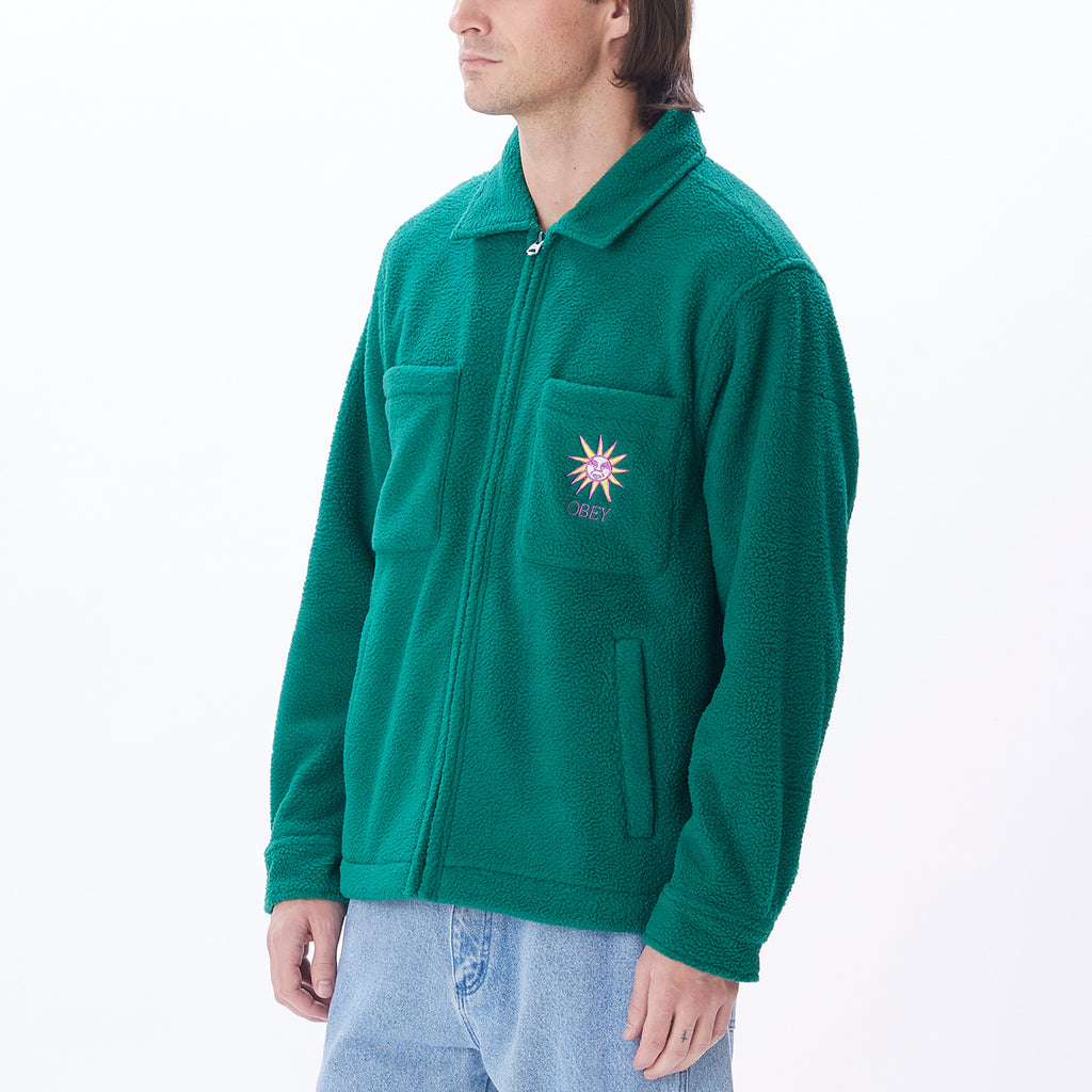 CANAL SHIRT JACKET AVENTURINE GREEN | OBEY Clothing