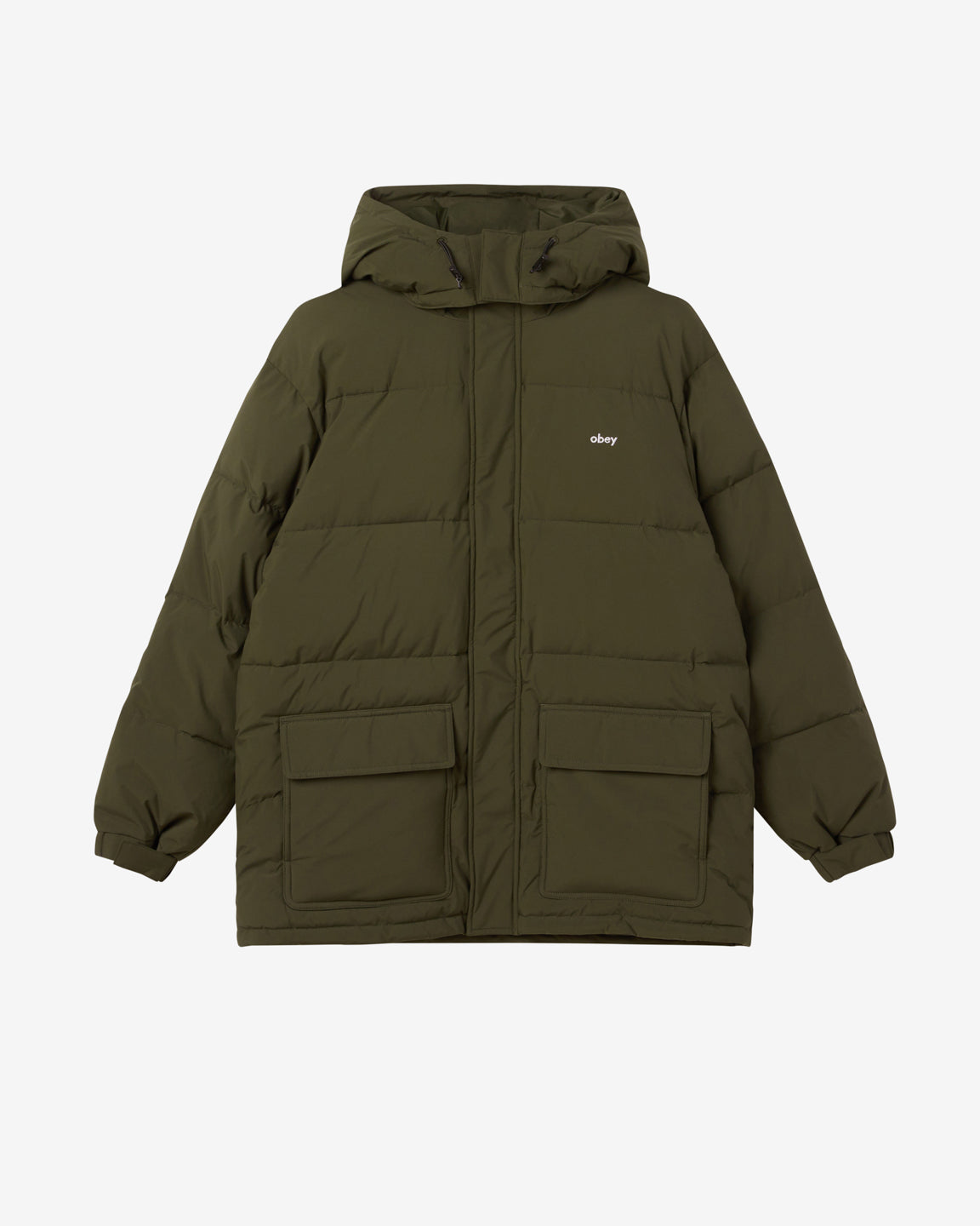 obey brunswick puffer kombu green