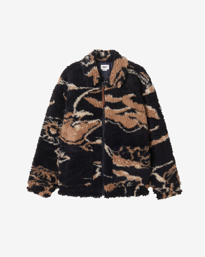 MUSHROOM SHERPA JACKET DARK NAVY MULTI