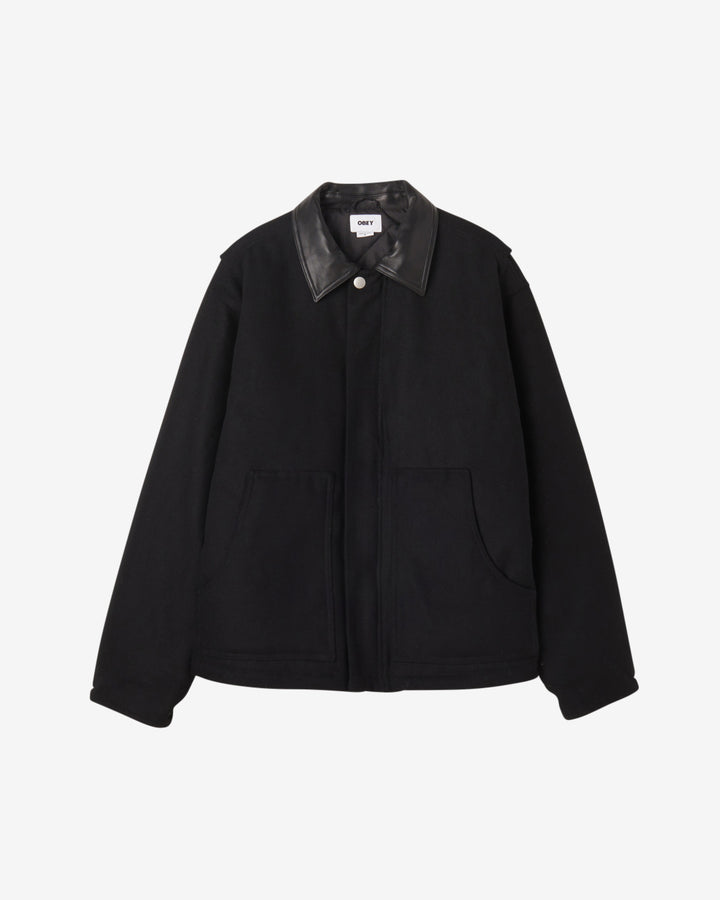 CHISEL MELTON JACKET BLACK