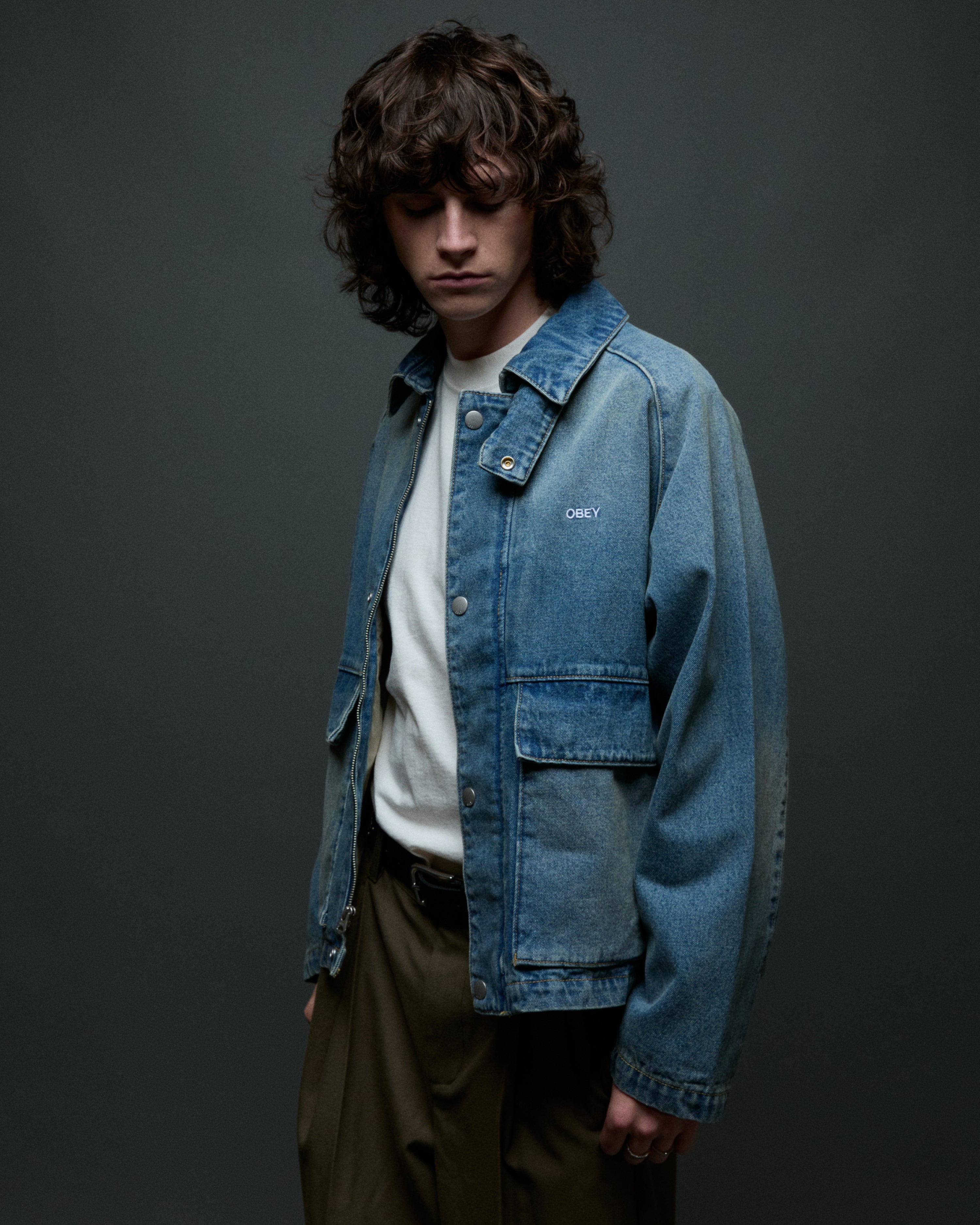 CADEN DENIM WORK JACKET – OBEY CLOTHING