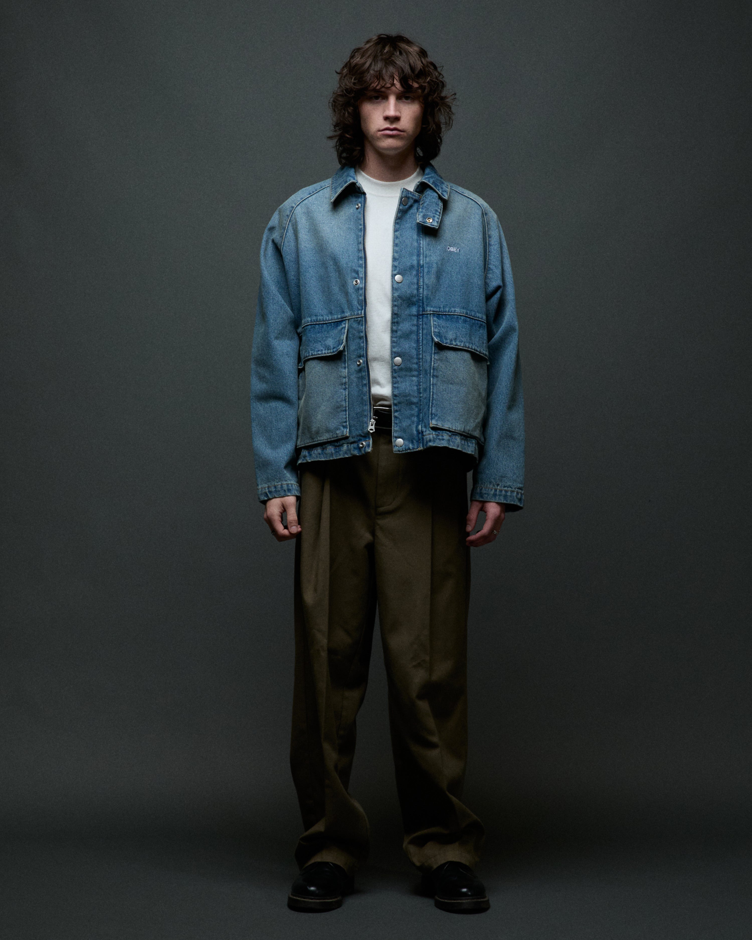 【即完売】RADIANT Coding denim jacket CADEN DENIM WORK JACKET – OBEY CLOTHING