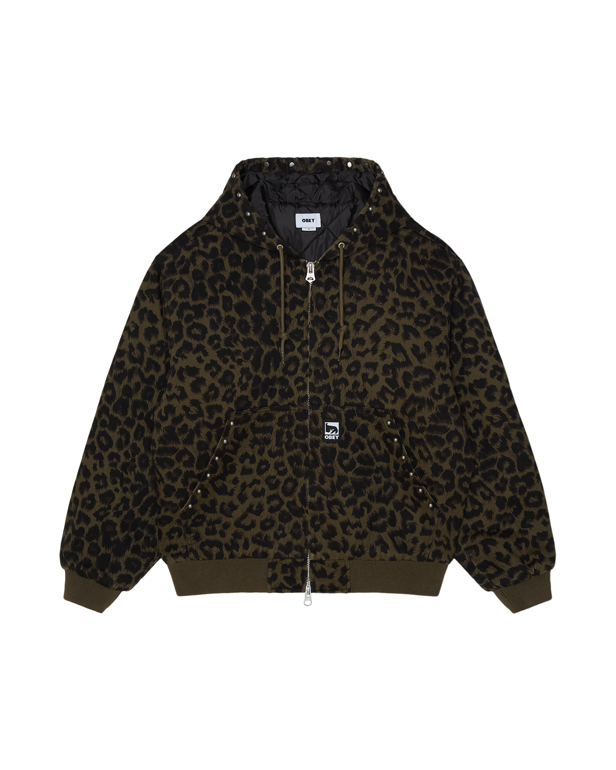 STUDDED ZIP UP JACKET