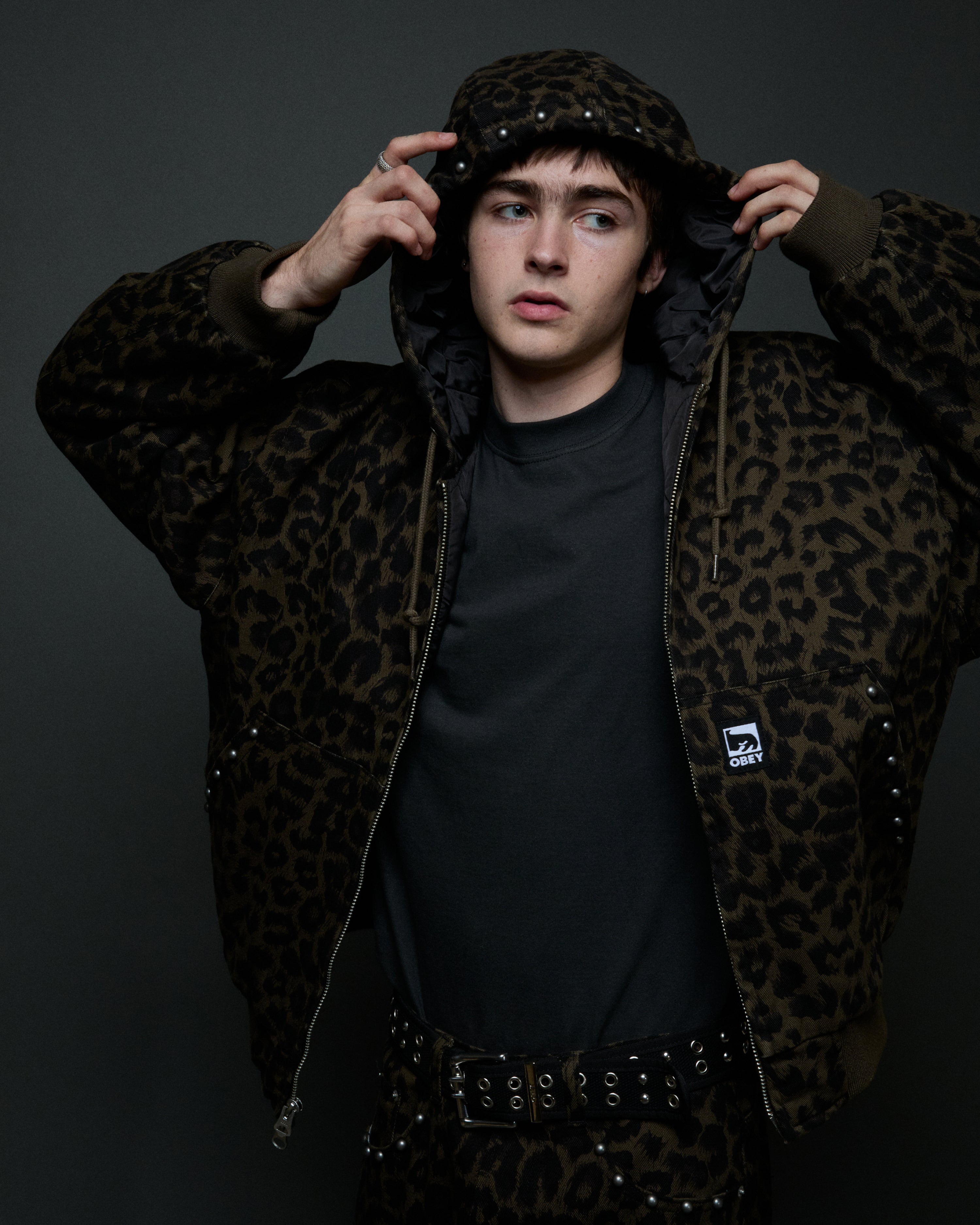 STUDDED ZIP UP JACKET – OBEY CLOTHING
