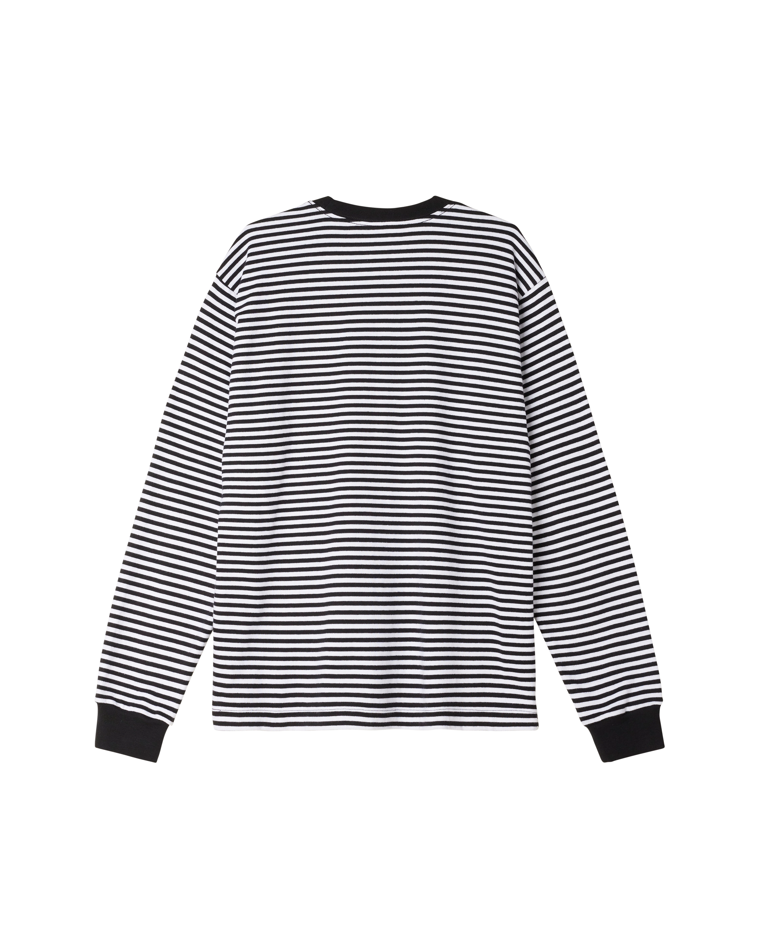 obey est works ls stripe t shirt black multi (zoomed)
