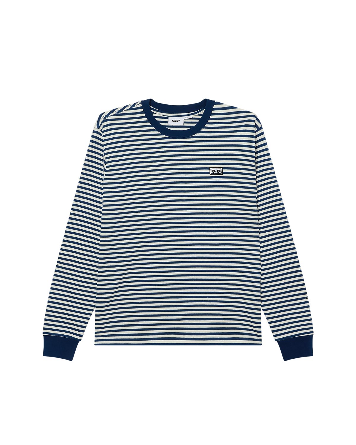 EST. WORKS EYES LS STRIPE SHIRT