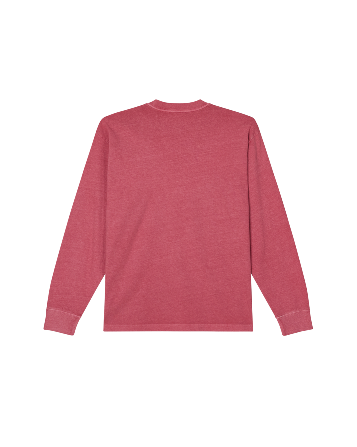 obey lowercase pigment ls t shirt pigment mineral red