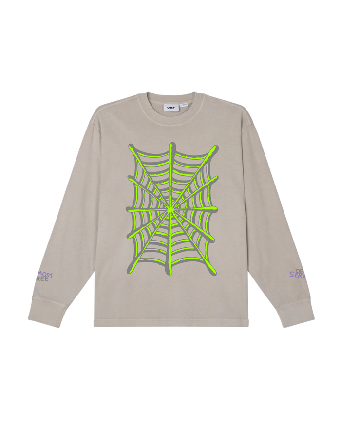 ALMOST FREE OBEY LS PIGMENT T-SHIRT