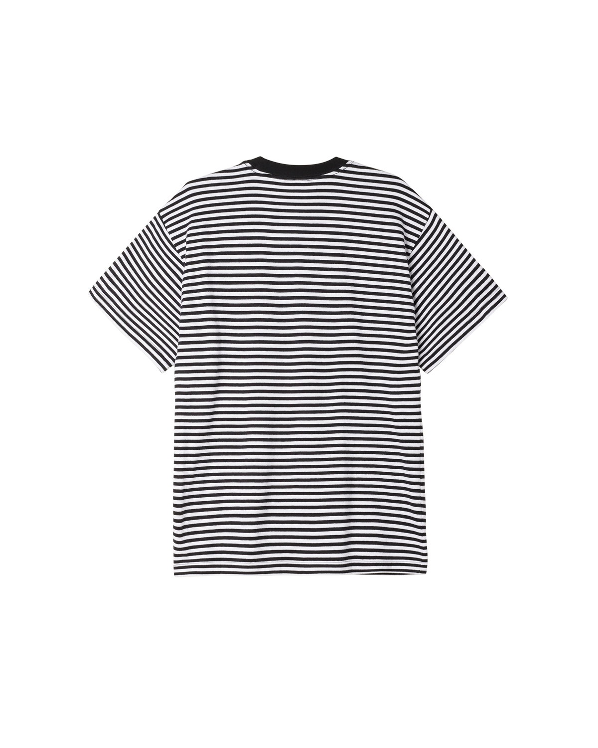 obey est works eyes stripe t shirt black multi