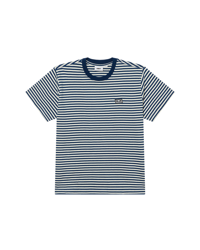 EST. WORKS EYES STRIPE T-SHIRT