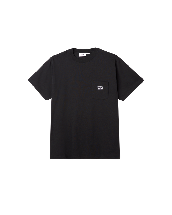 obey est works eyes pocket t shirt black