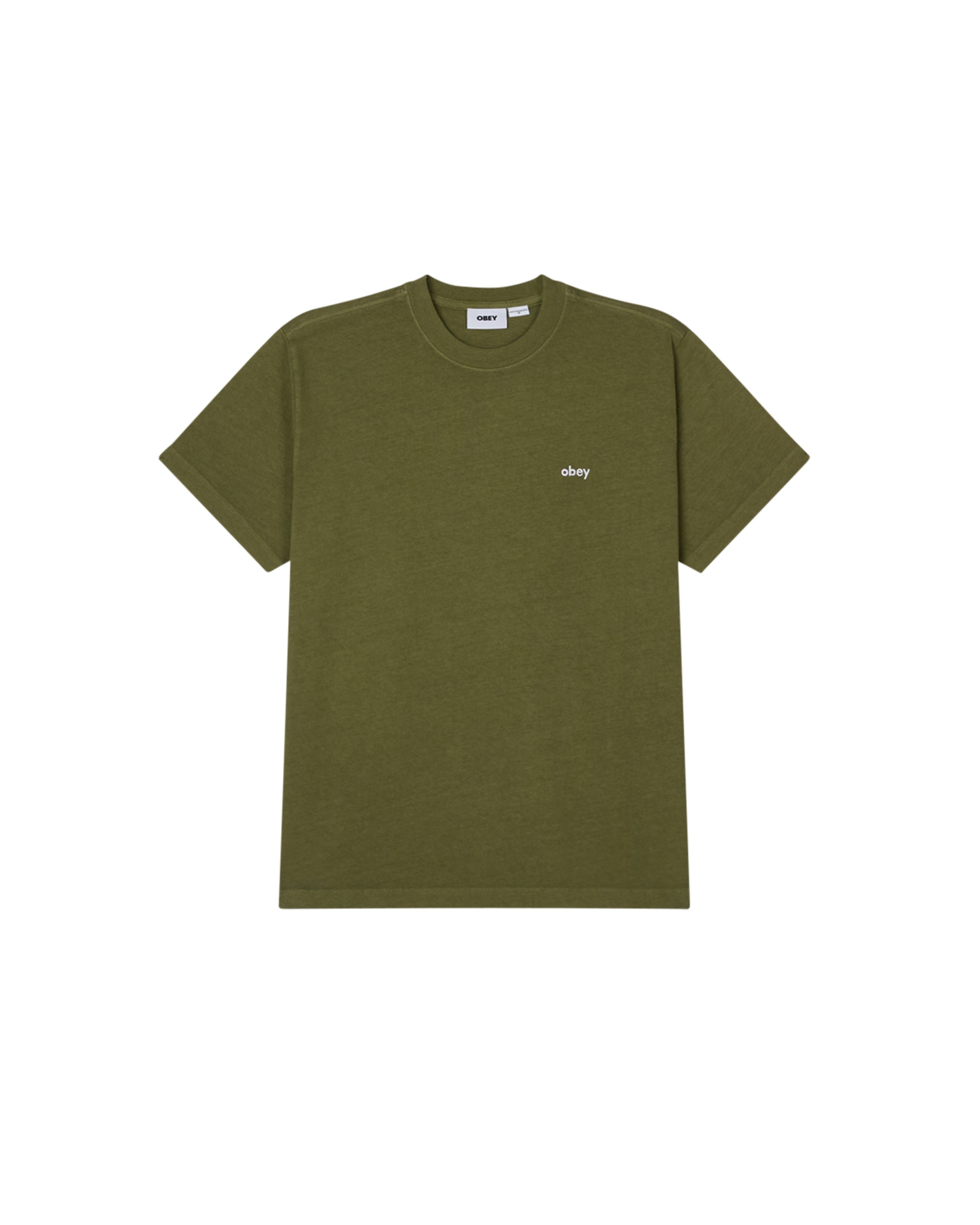 obey lowercase pigment t shirt pigment moss green