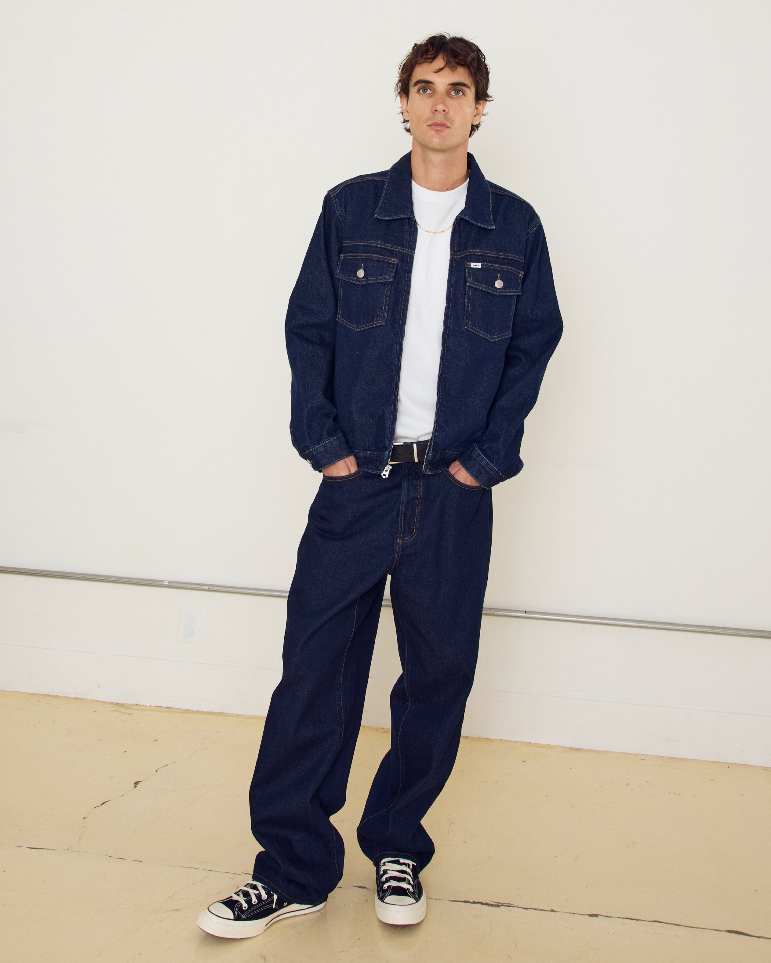 オベイ OBEY HARD WORK DREAMS DENIM デニム ブラック Obey Hardwork 