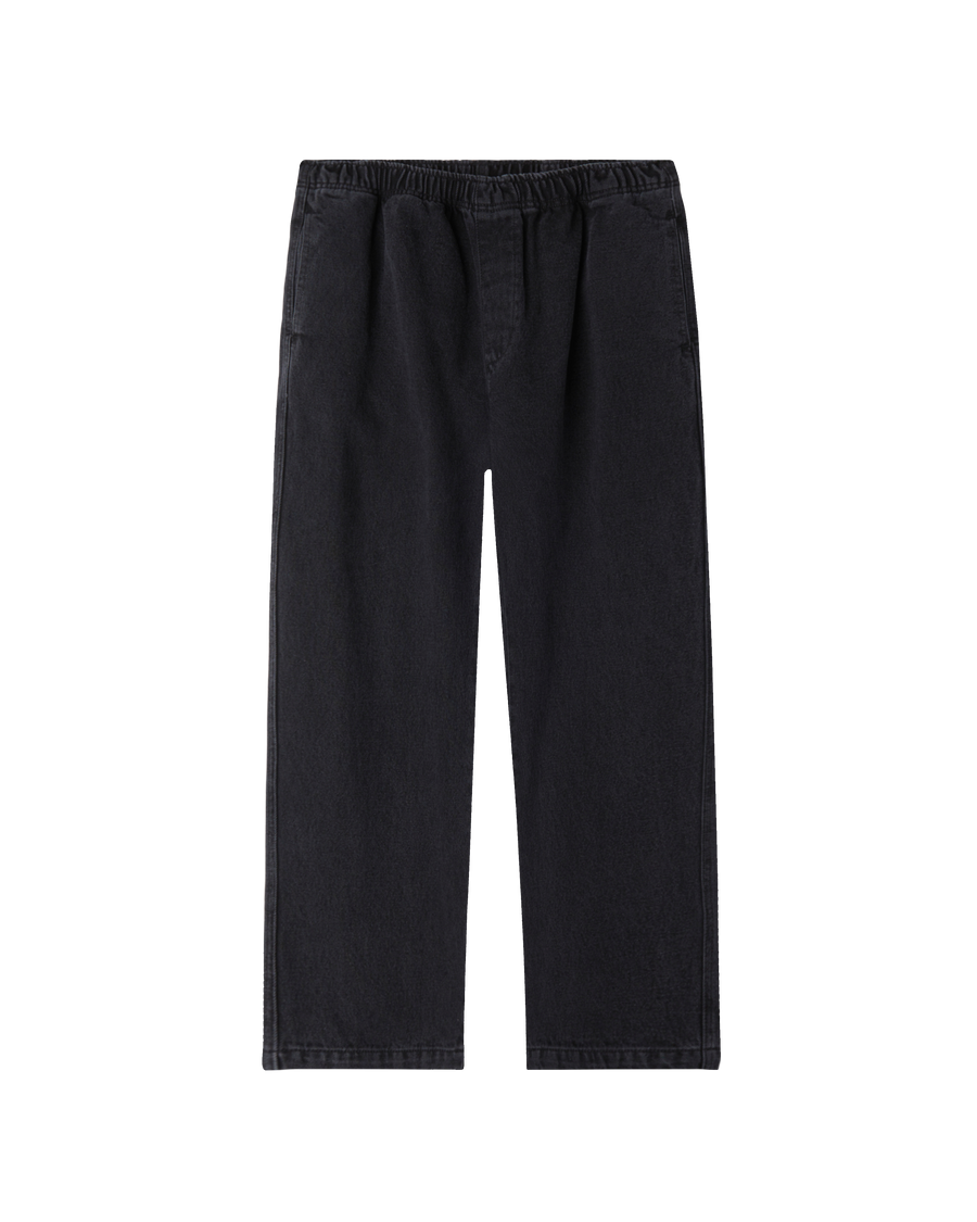 obey denim easy pant faded black