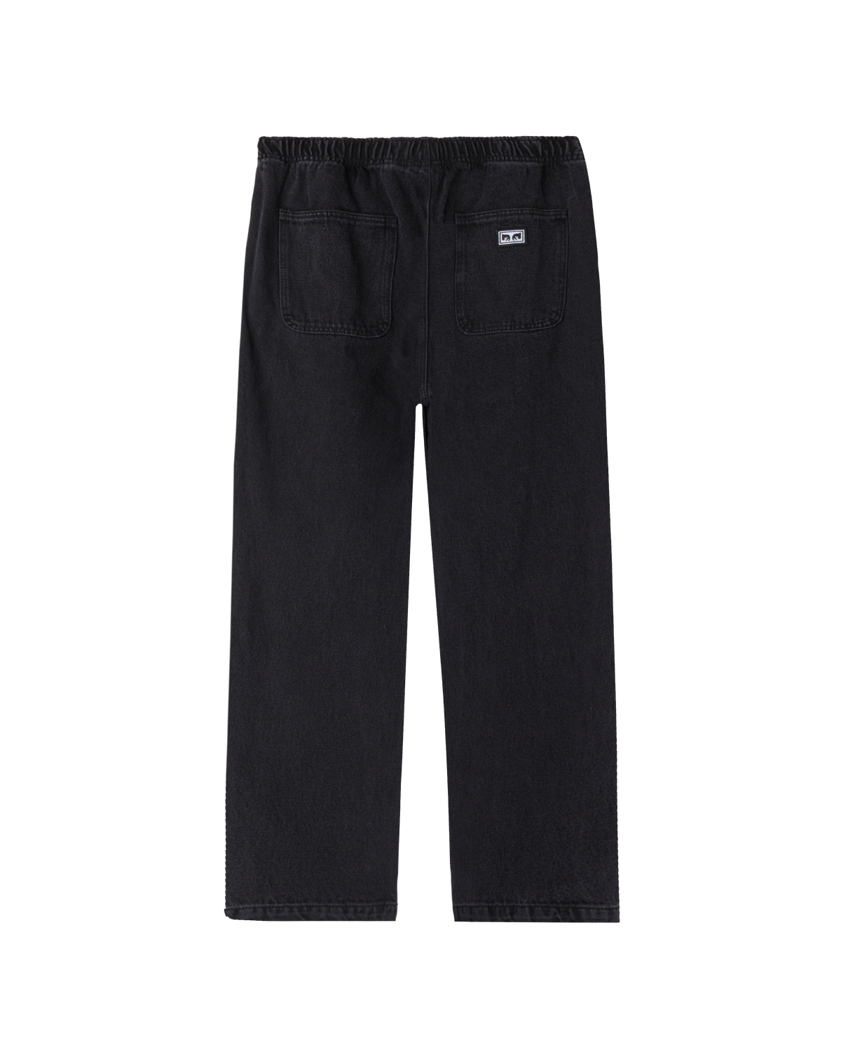 obey denim easy pant faded black