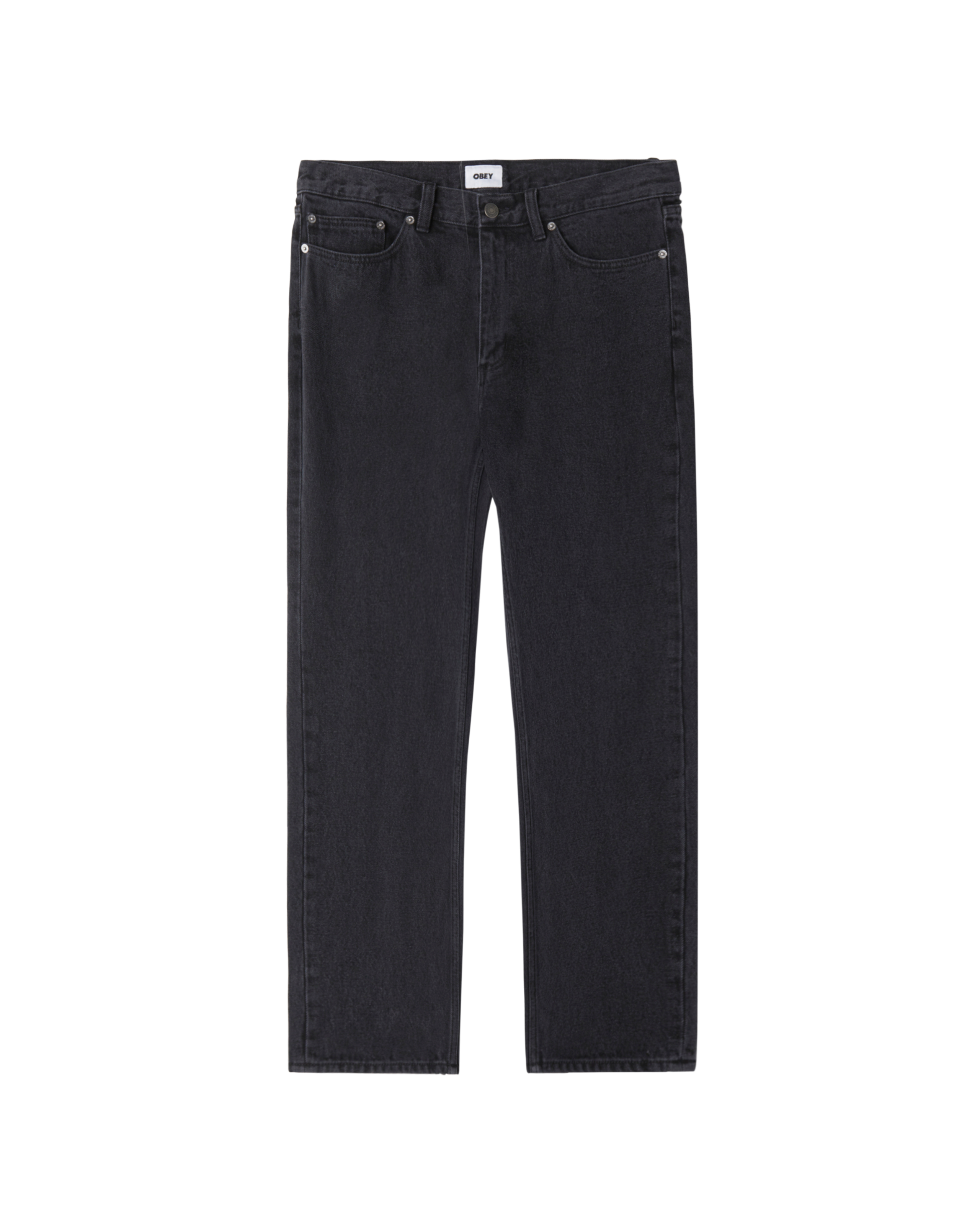 obey bender denim faded black