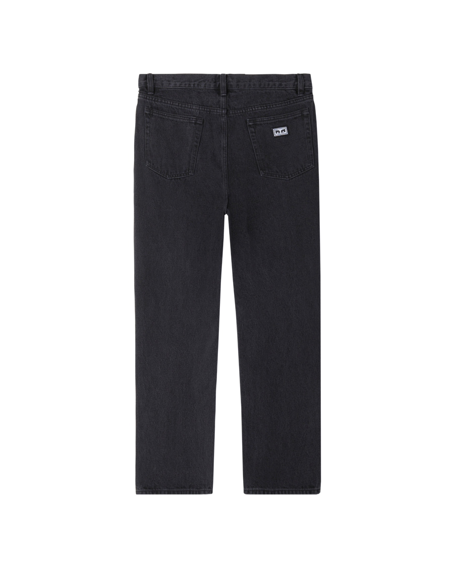 obey bender denim faded black