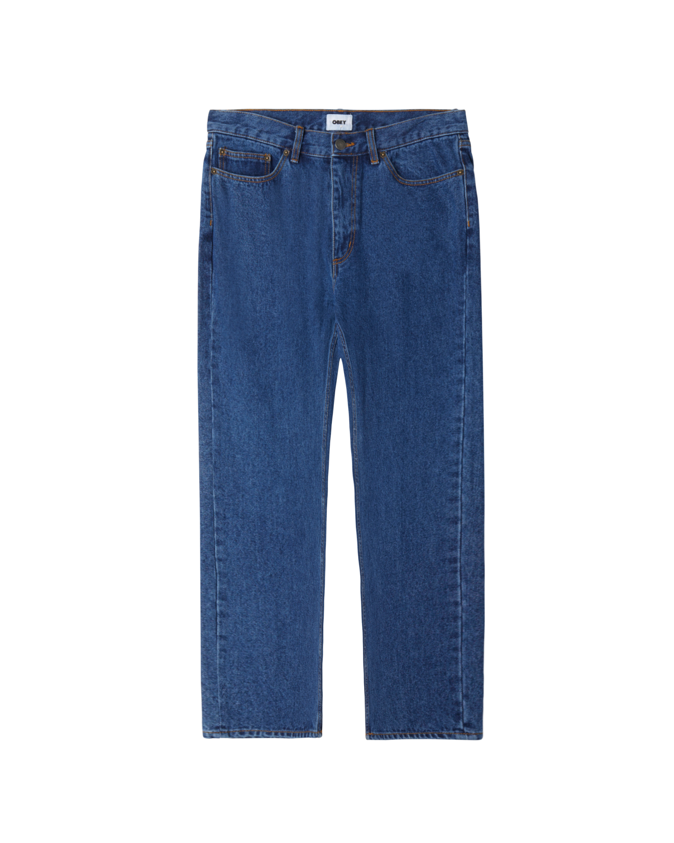 obey bender denim stonewash indigo (zoomed)
