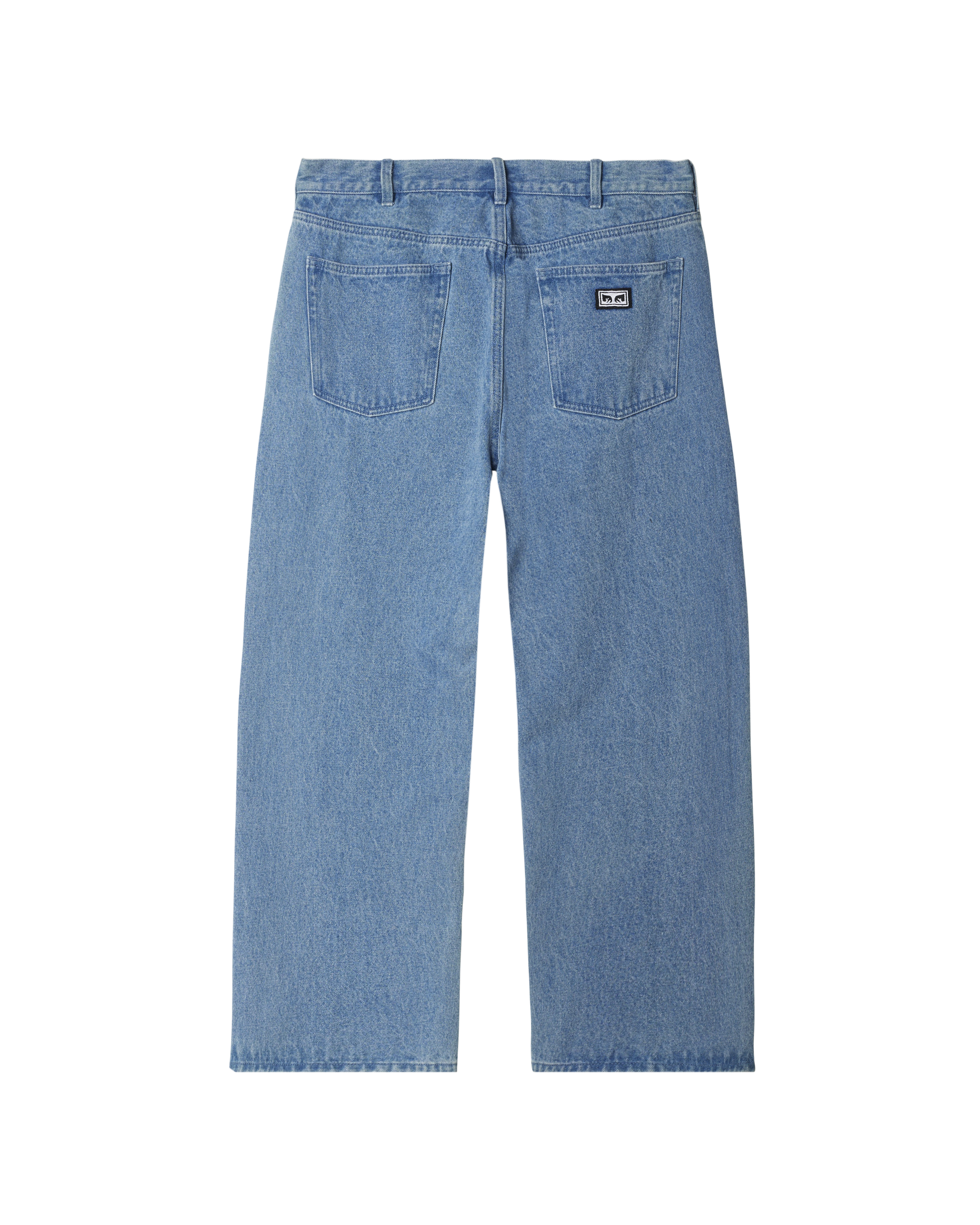 obey bigwig baggy denim light indigo