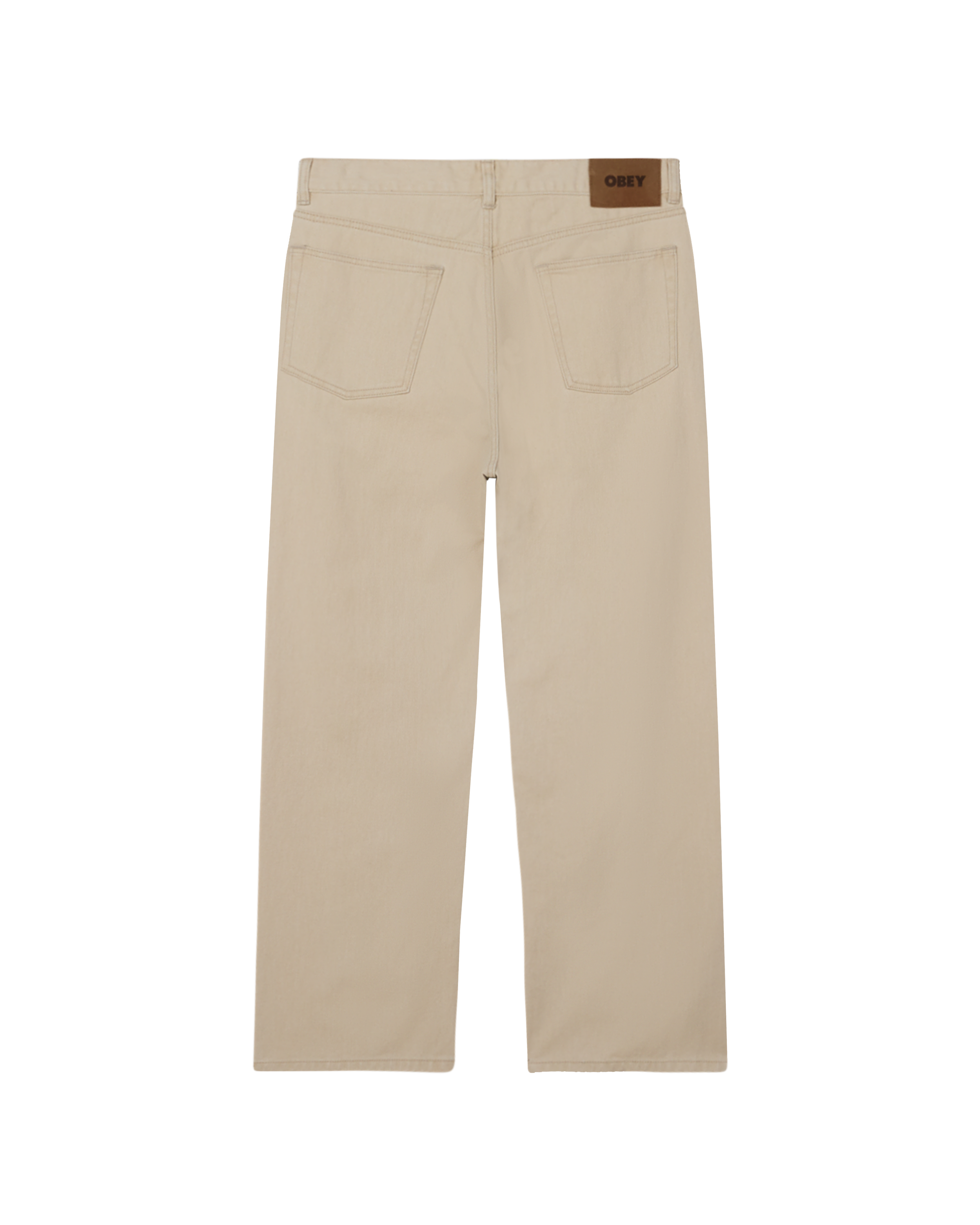 obey classic baggy denim pelican faded wash (zoomed)