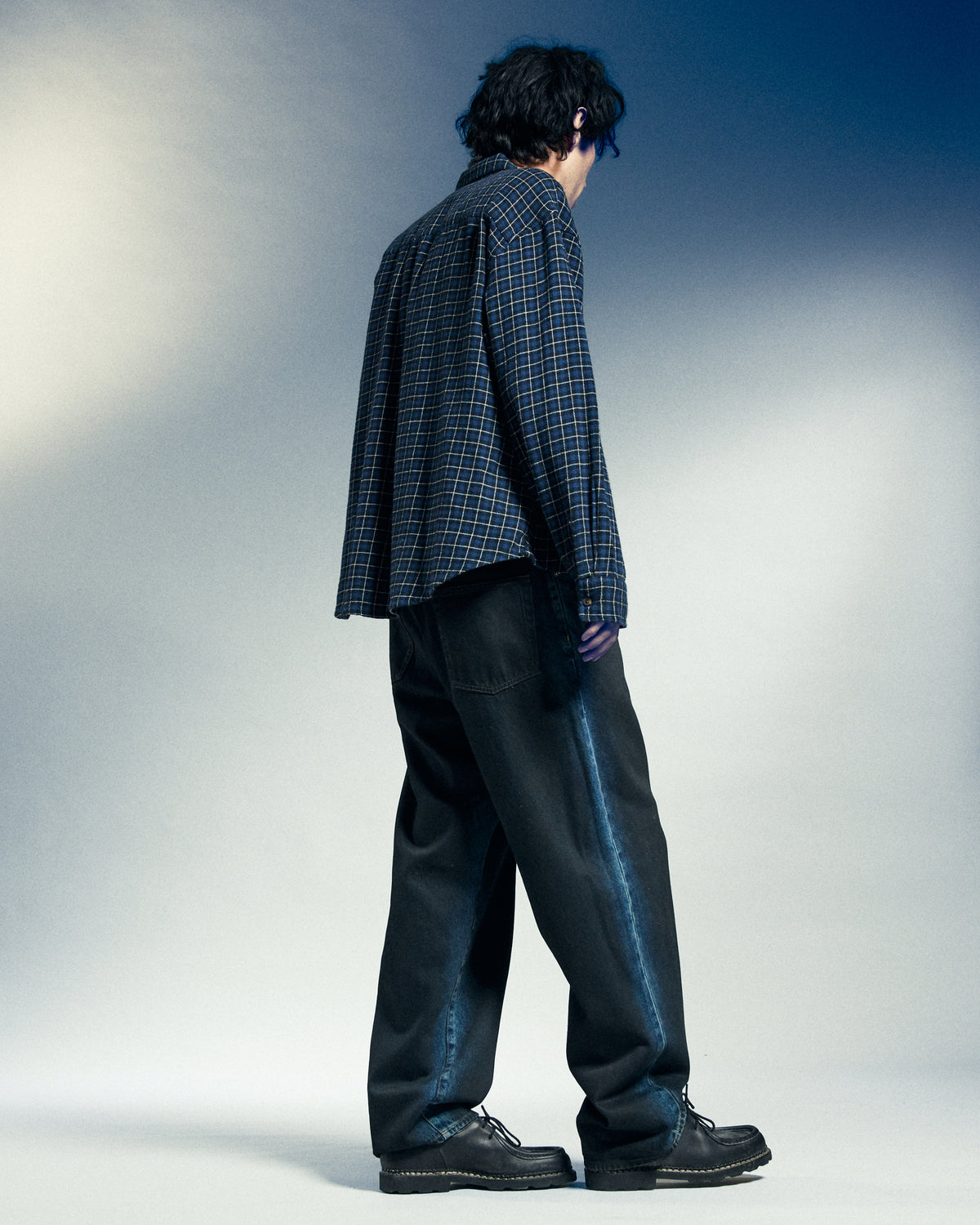 CLASSIC BAGGY SPRAY DENIM