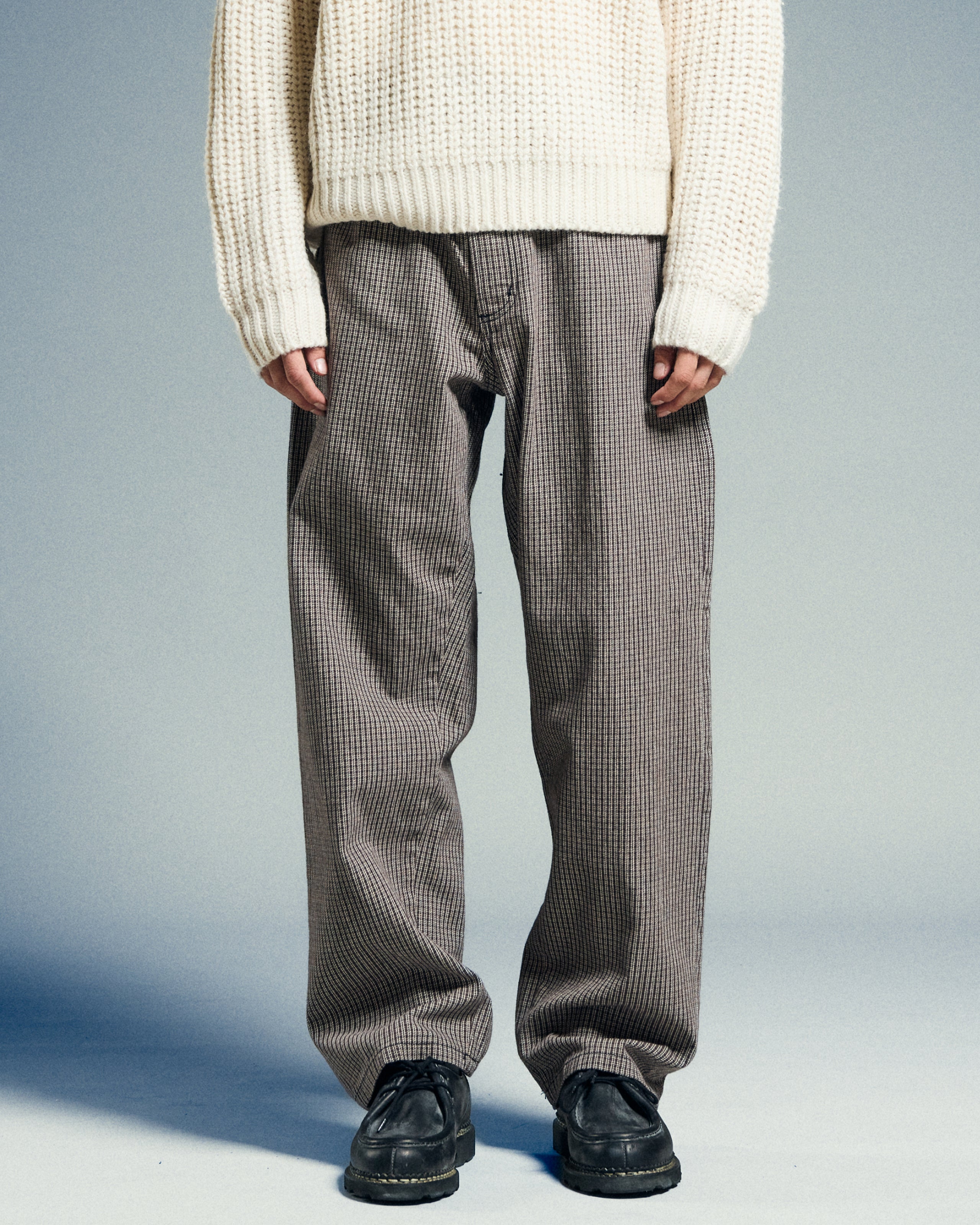 CLASSIC BAGGY PLAID DENIM (zoomed)