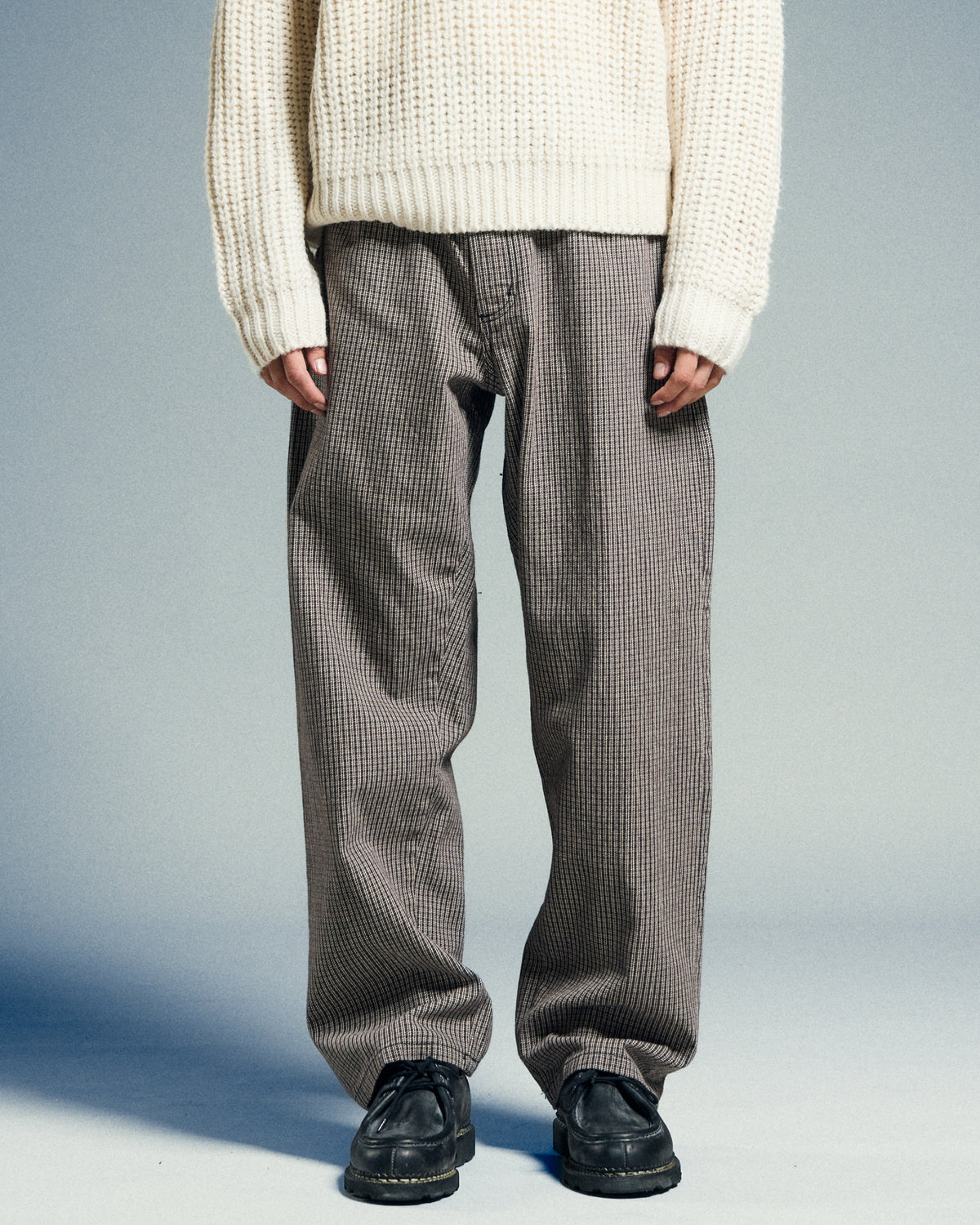 CLASSIC BAGGY PLAID DENIM - alternate view