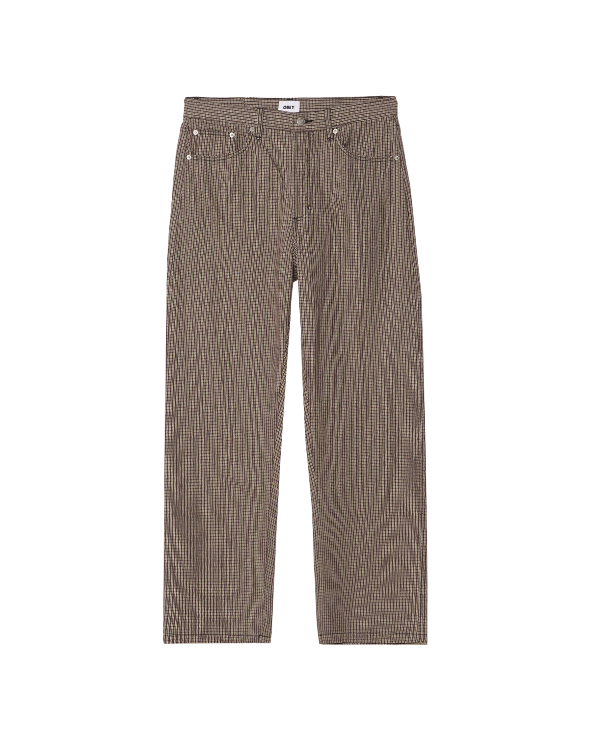 CLASSIC BAGGY PLAID DENIM