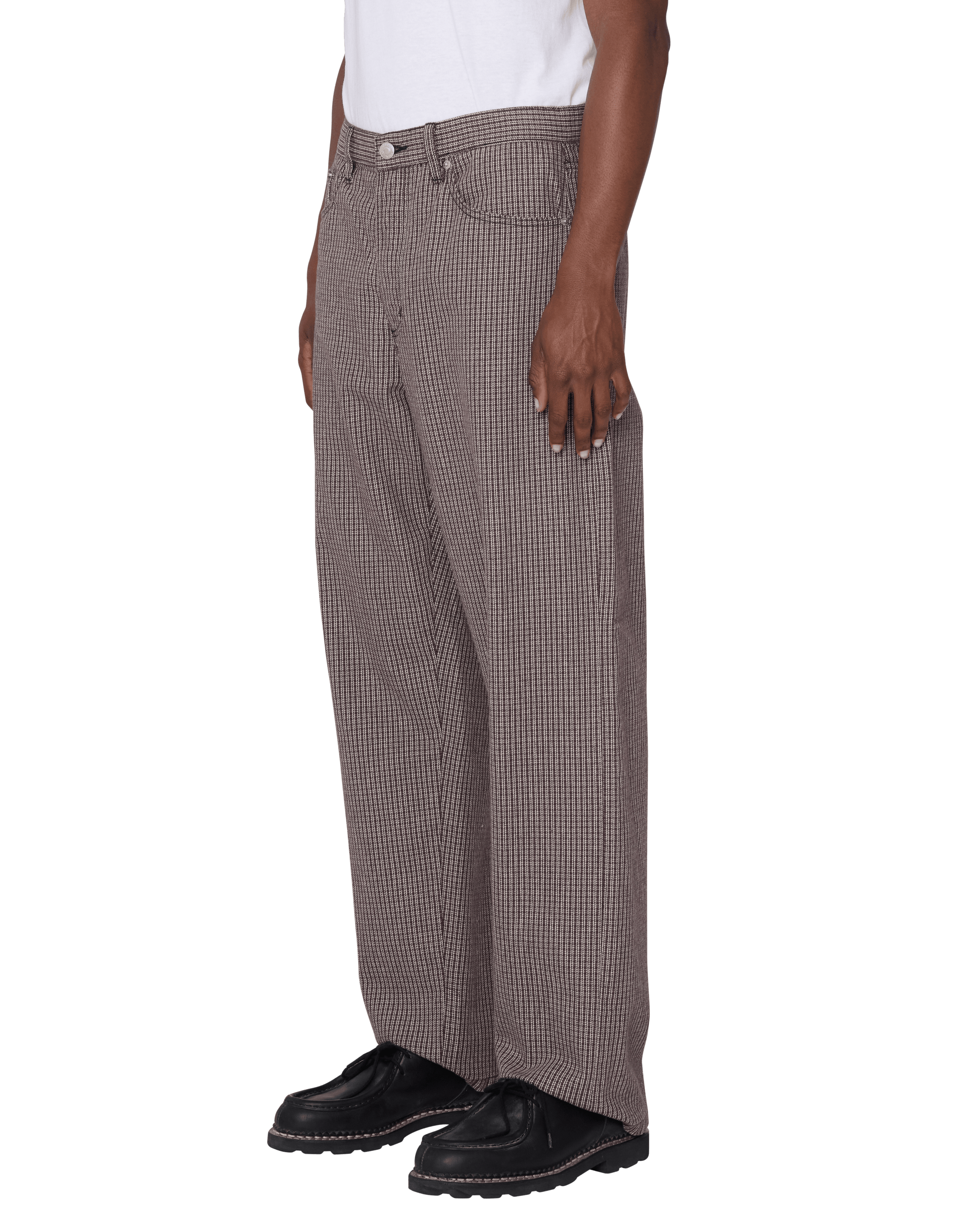 CLASSIC BAGGY PLAID DENIM (zoomed)