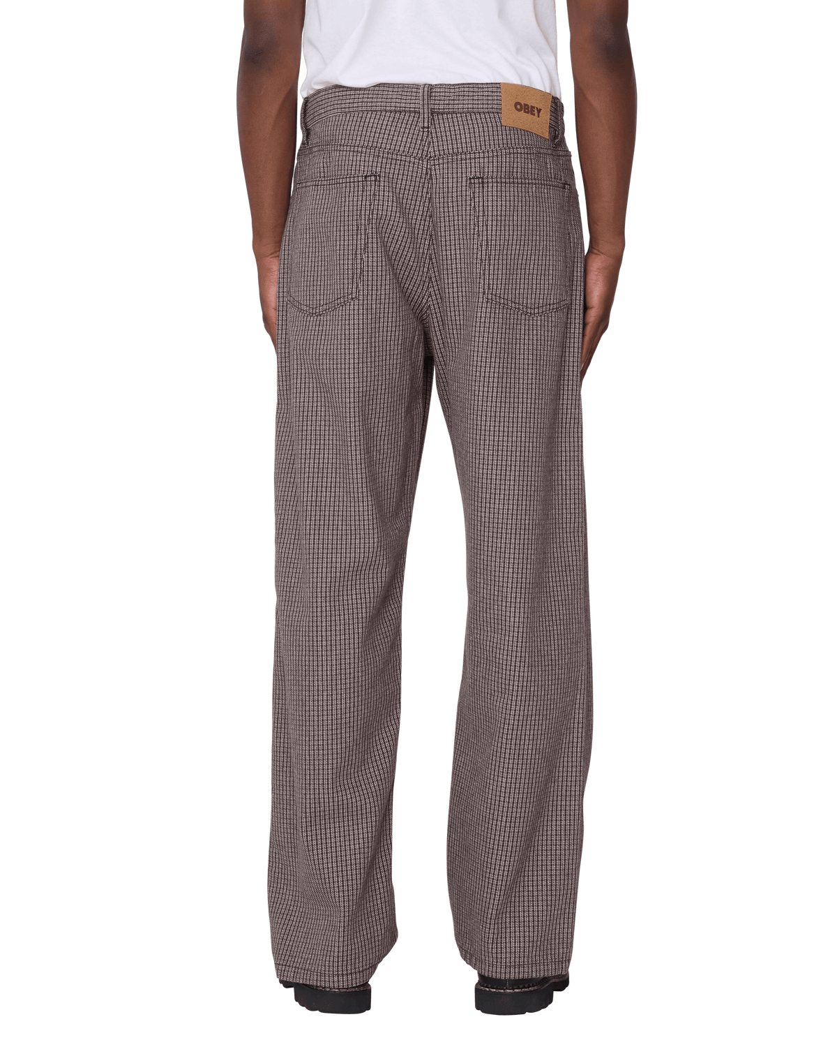 CLASSIC BAGGY PLAID DENIM