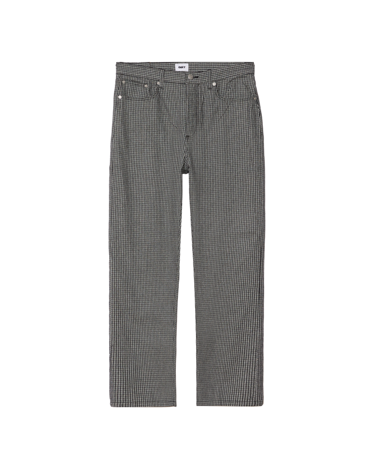 CLASSIC BAGGY PLAID DENIM