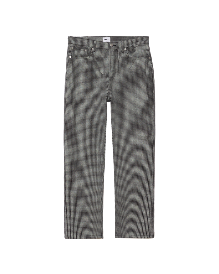 CLASSIC BAGGY PLAID DENIM