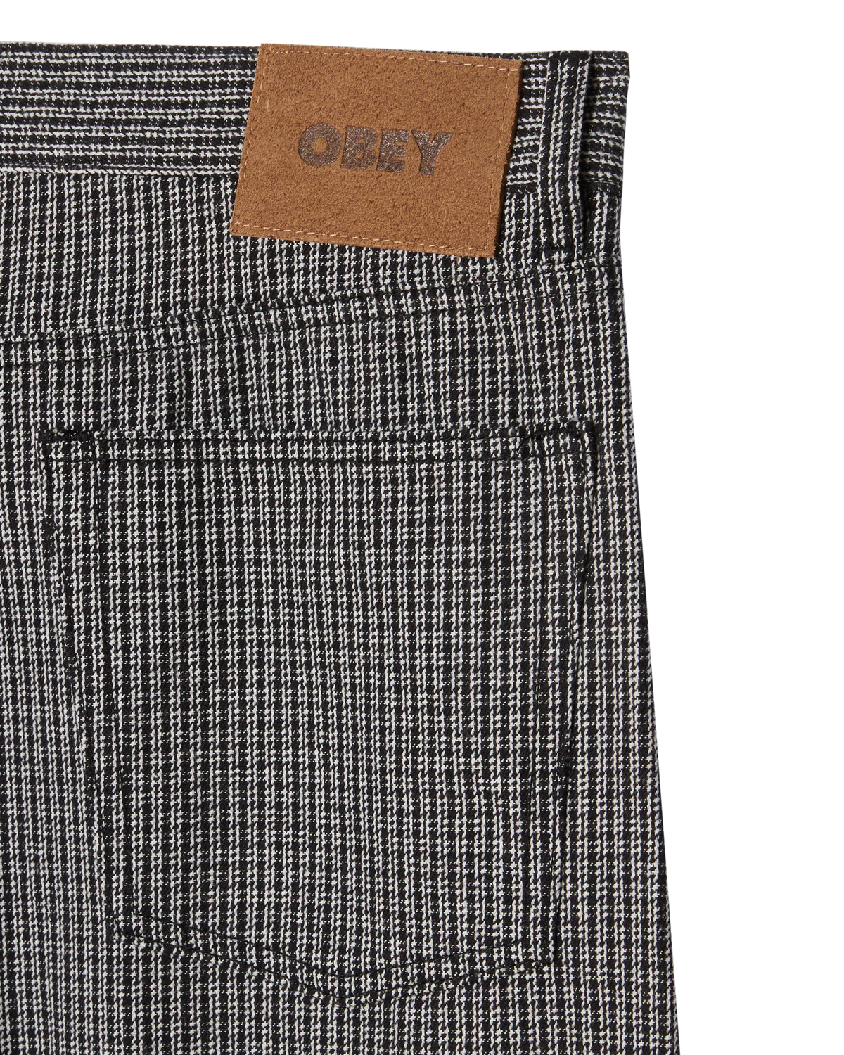 CLASSIC BAGGY PLAID DENIM