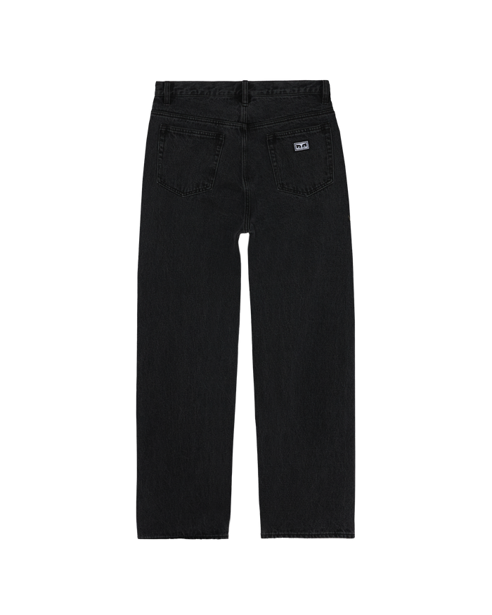 obey-boxcar-straight-leg-denim-faded-black - alternate view
