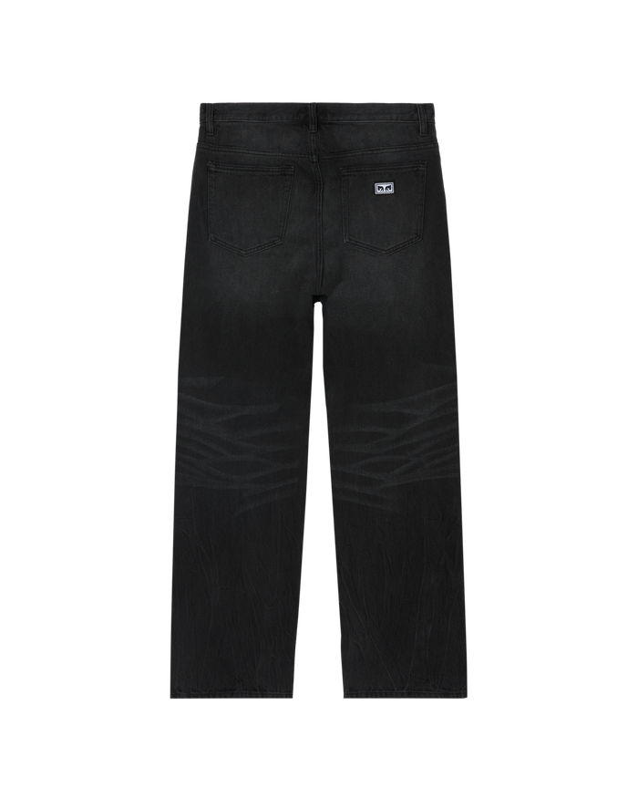 obey-boxcar-straight-leg-denim-heavy-vintage-black - alternate view