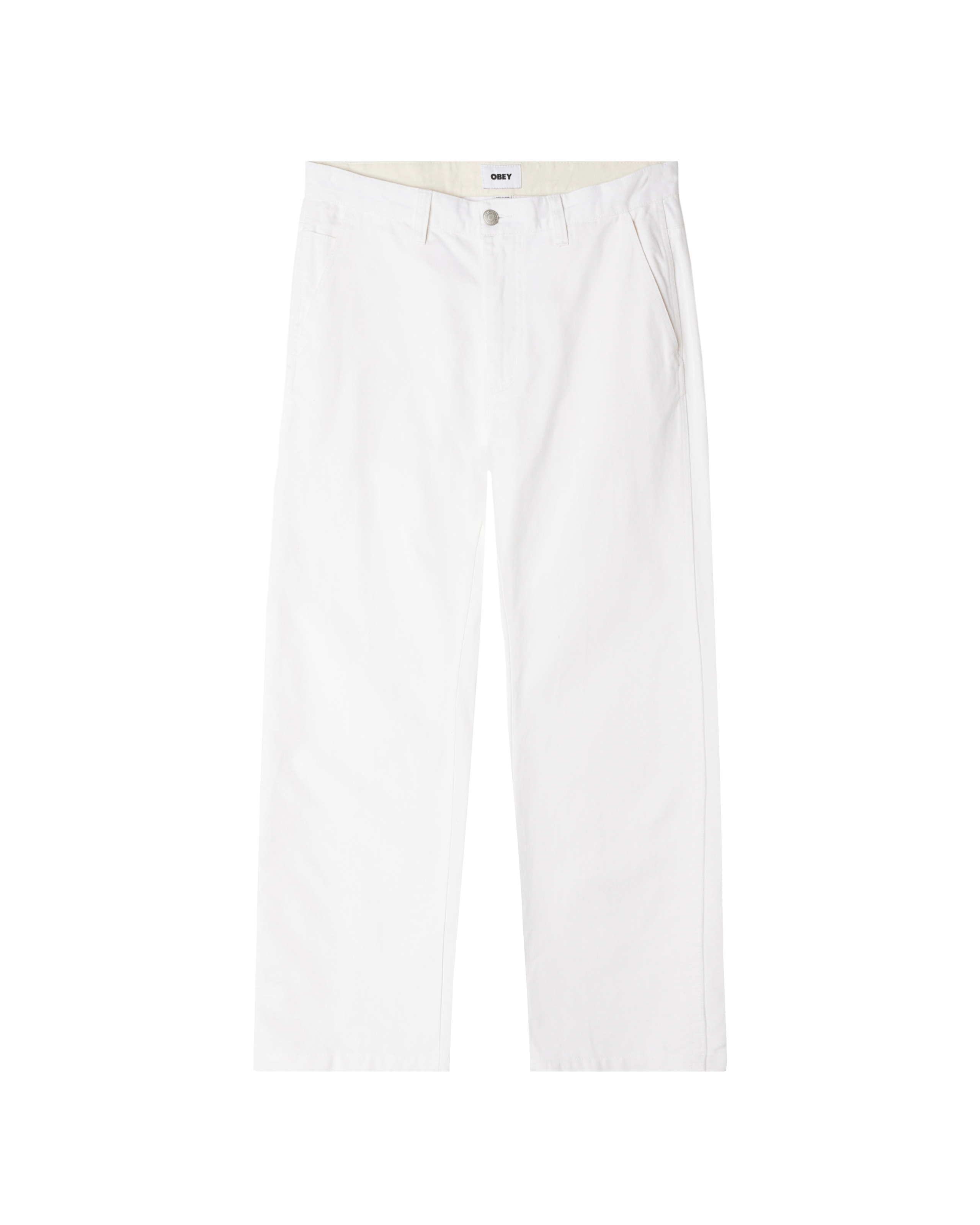 obey hardwork carpenter pant white