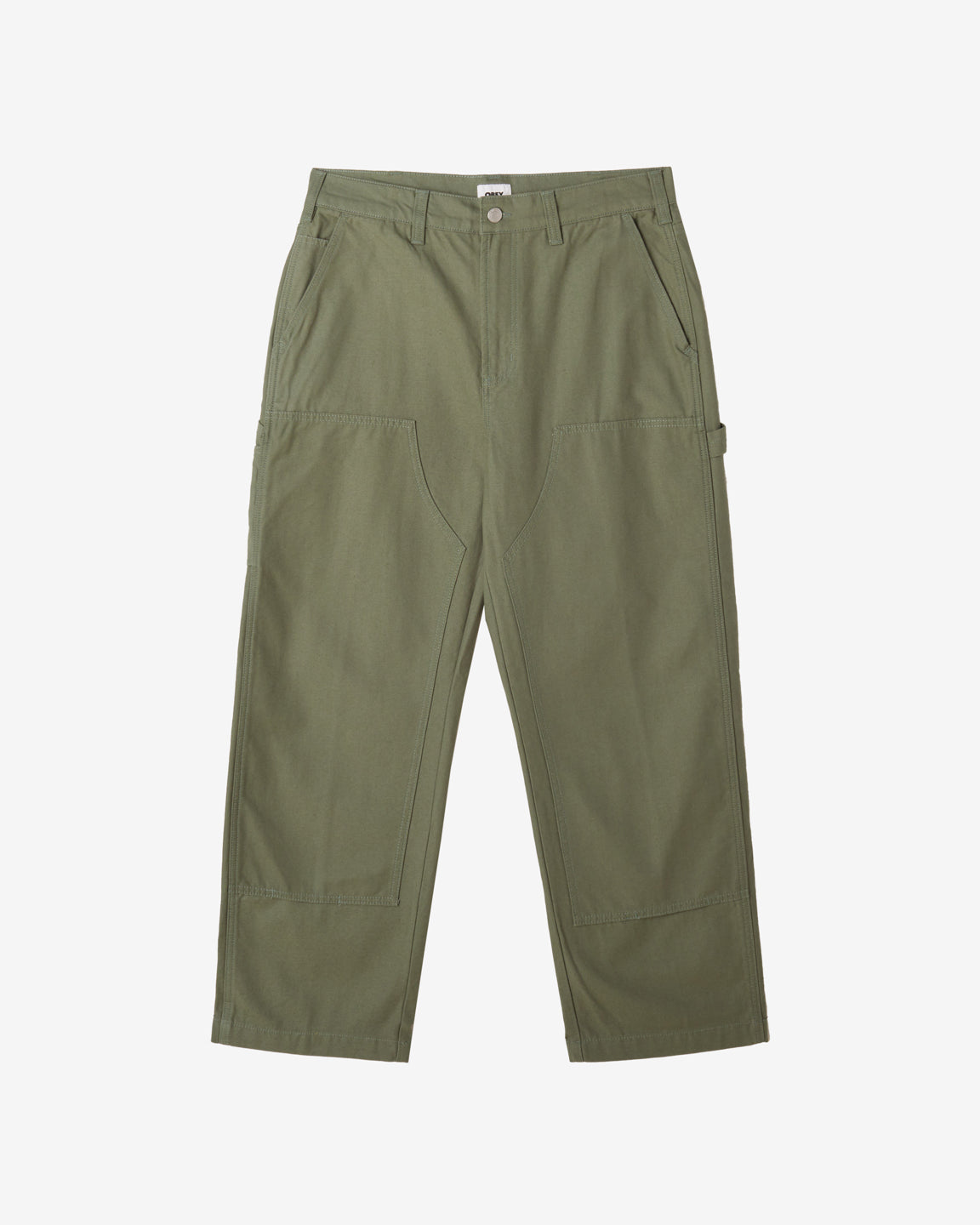 obey big timer twill double knee pant laurel wreath