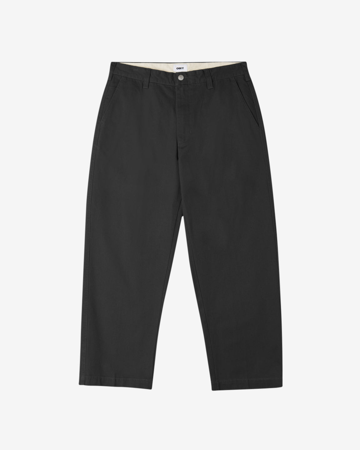 obey bigwig chino pant washed black