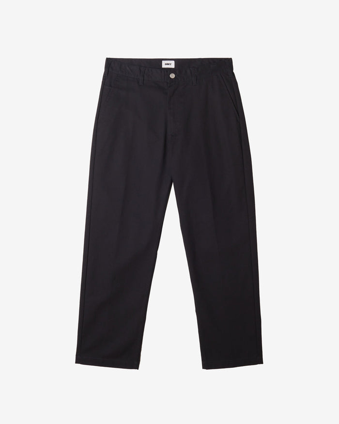 obey hardwork work pant black