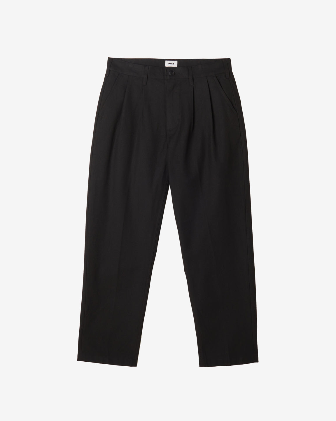 obey fubar pleated pant black