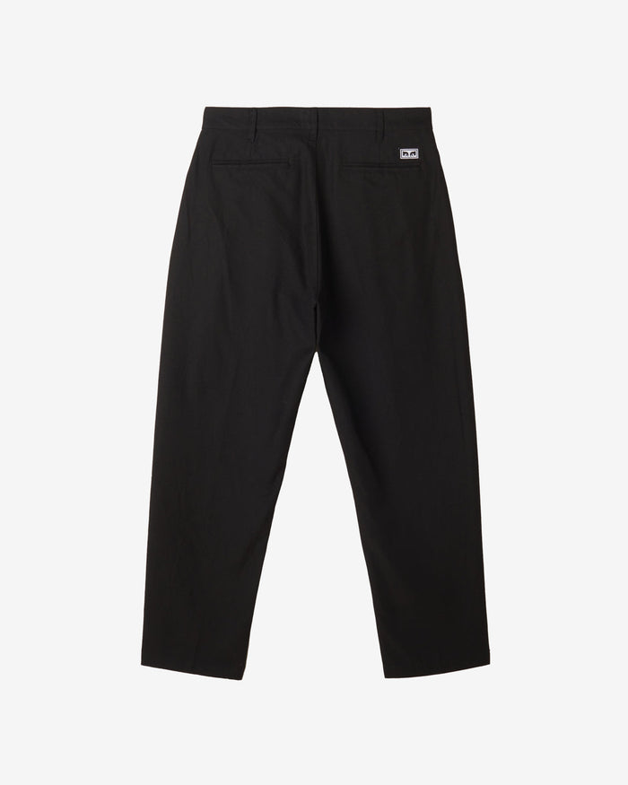 obey fubar pleated pant black