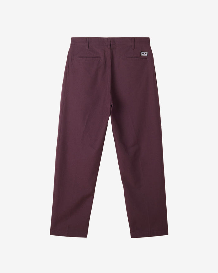 obey fubar pleated pant plum perfect