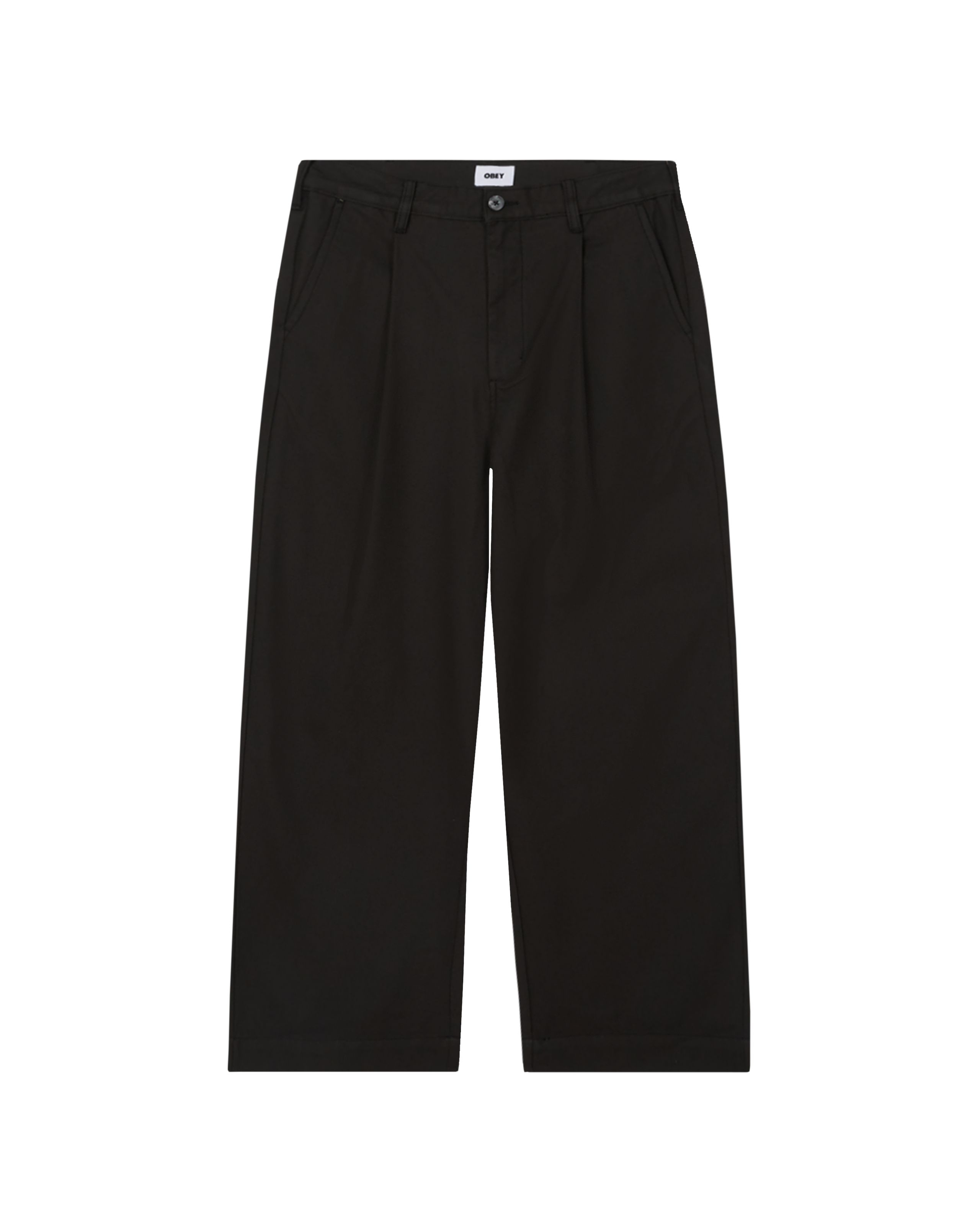 obey oliver pleated pant pirate black