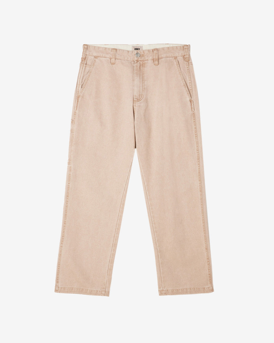 obey hardwork carpenter pant pigment warm taupe